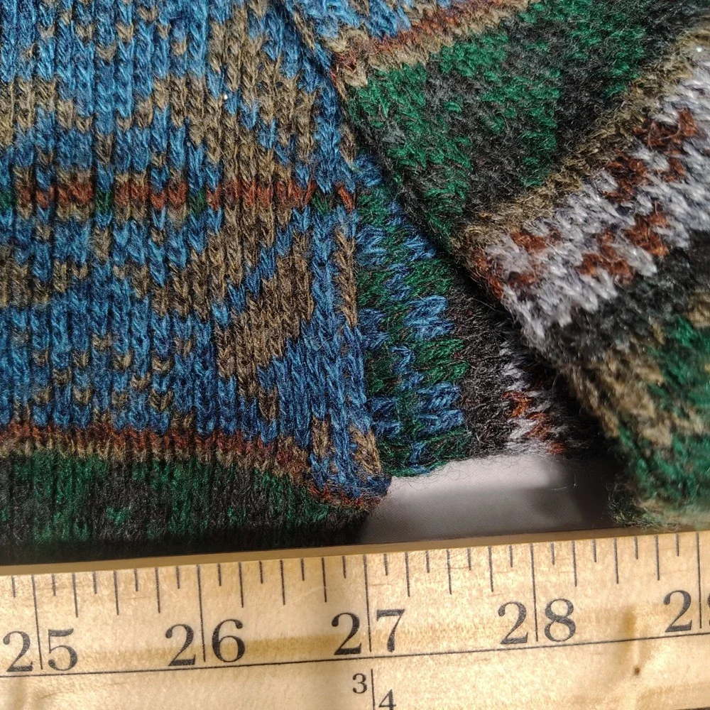 Brian MacNeil Sweater Mens 2XT VTG Fair Isle Wool Blend Multi Color Knitwear